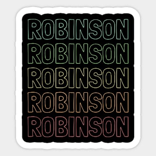 Robinson Name Pattern Sticker